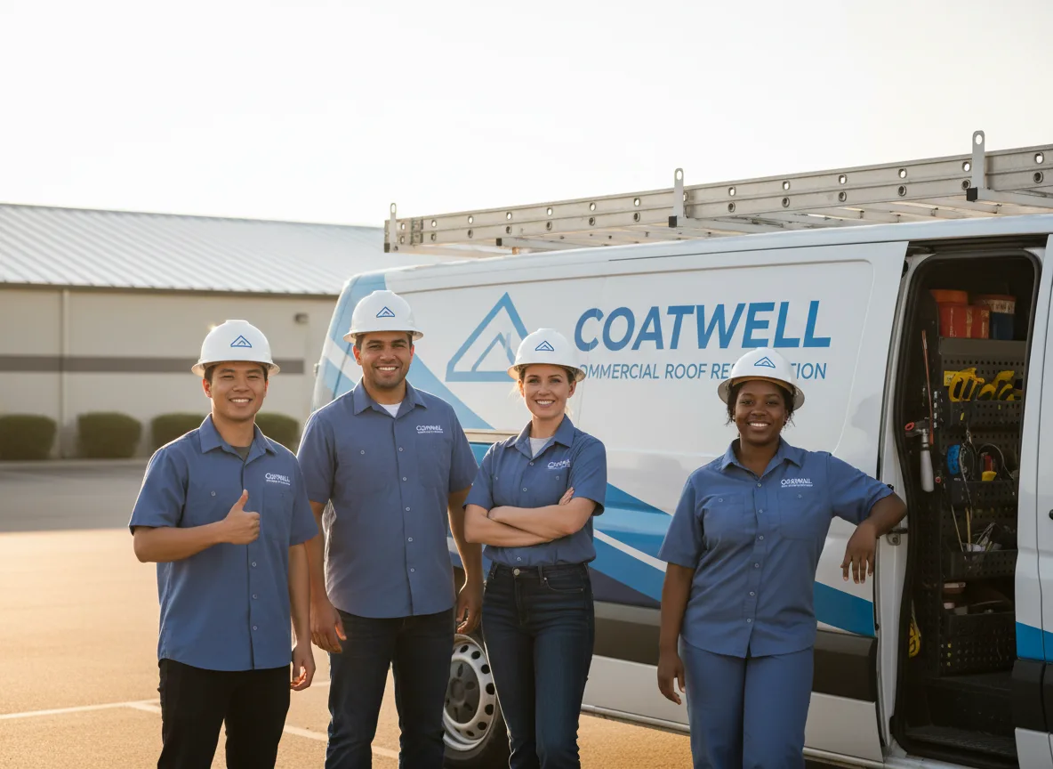 Commercial roof coating company in Lorraine, KS